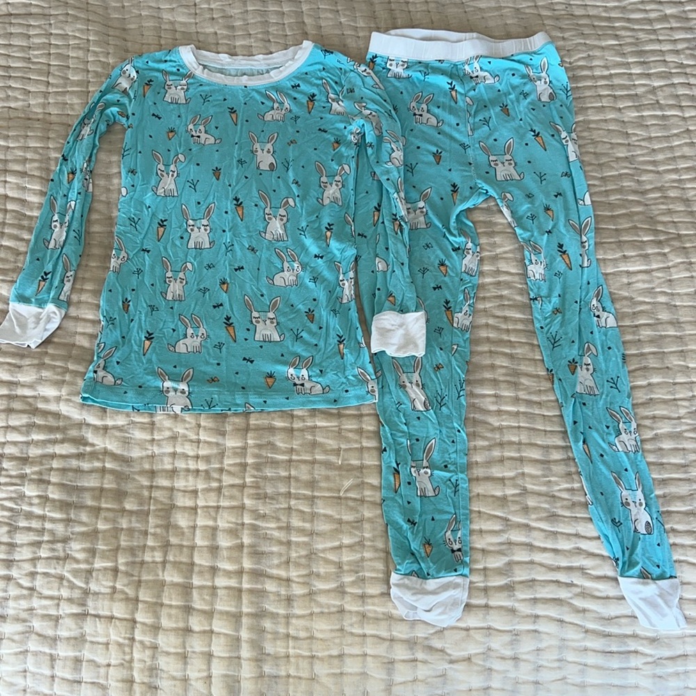 Little Sleepies Easter rabbit bunny pajamas (retired print) | 7/8